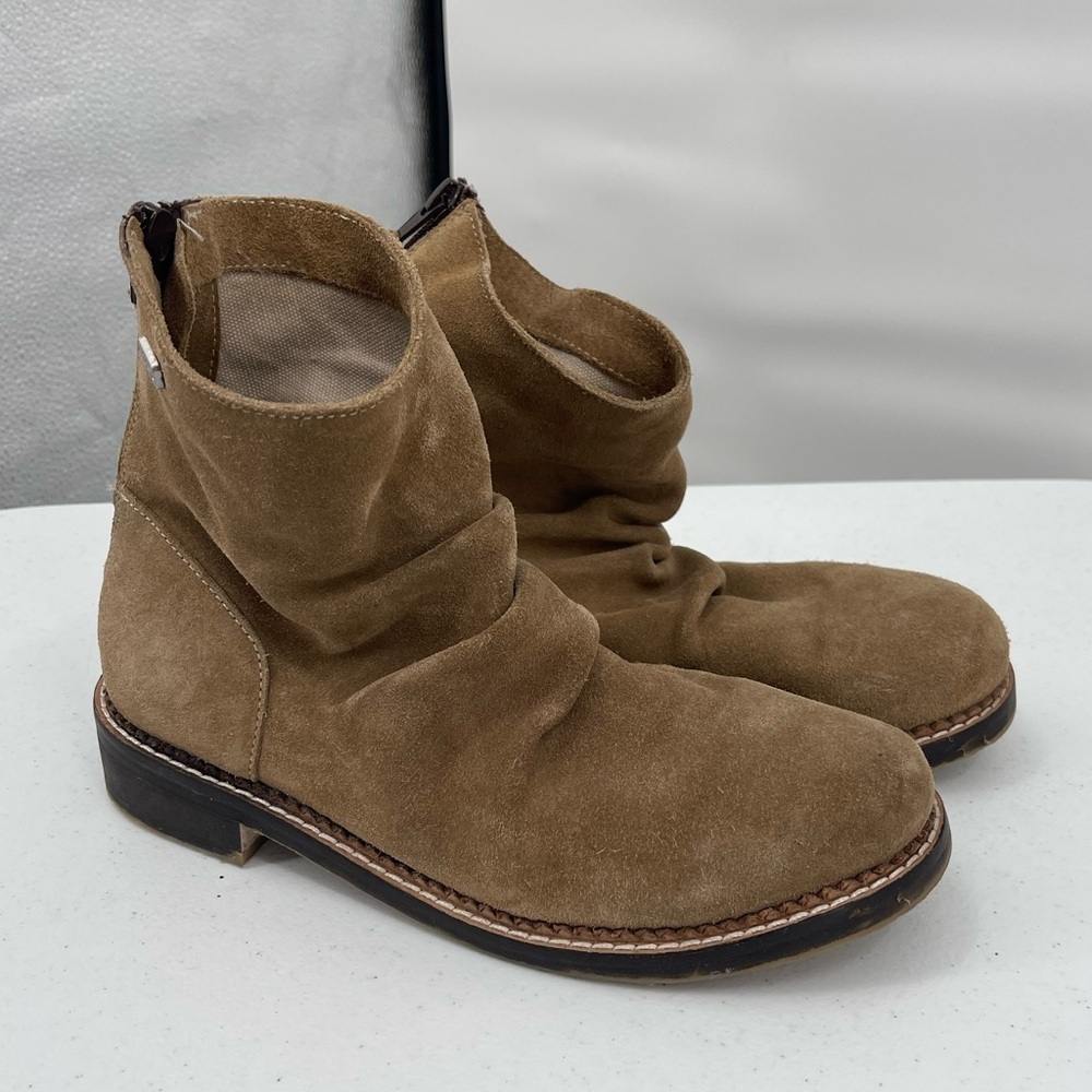Musse & Cloud leather slouch tan boots